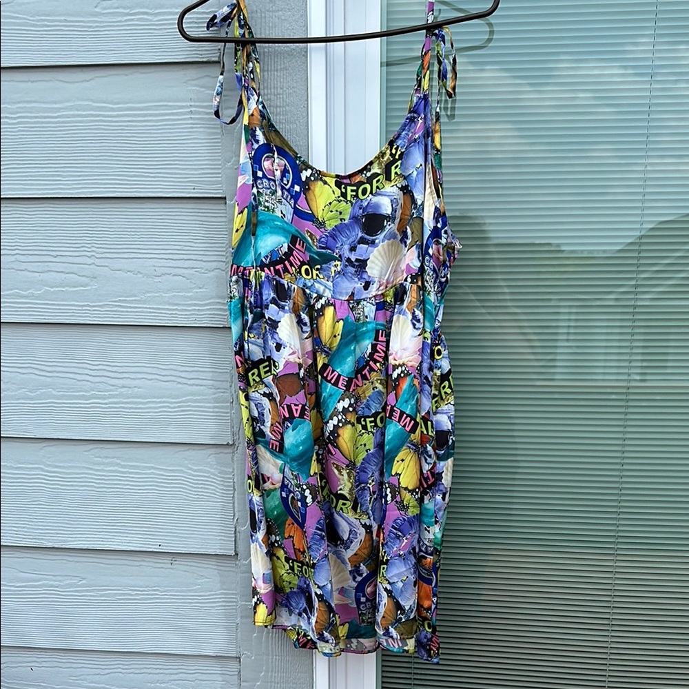 Colorful Graphic Mini Dress